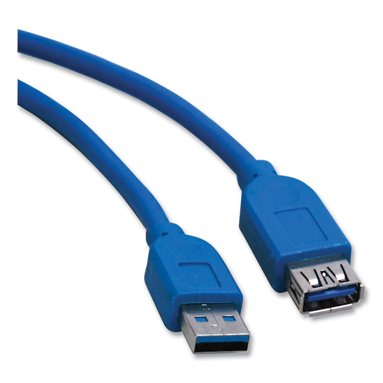 Tripp Lite USB 3.0 SuperSpeed Extension Cable, 10 ft, Blue (TRPU324010) Each