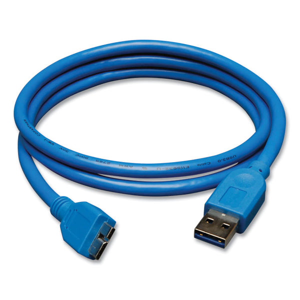 Tripp Lite USB 3.0 SuperSpeed Device Cable, 3 ft, Blue (TRPU326003) Each