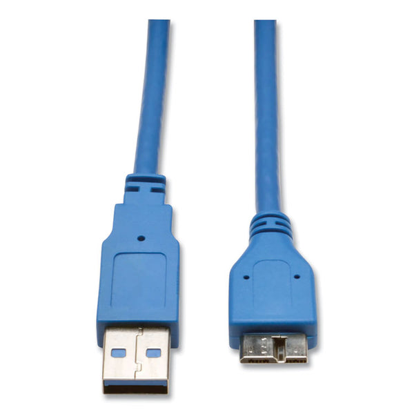 Tripp Lite USB 3.0 SuperSpeed Device Cable, 3 ft, Blue (TRPU326003) Each