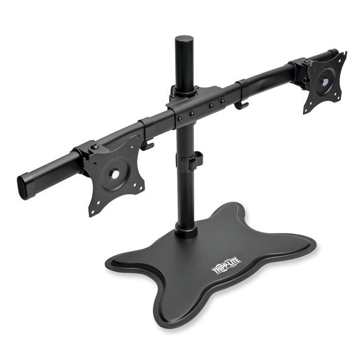 Tripp Lite Dual Desktop Monitor Stand, For 13" to 27" Monitors, 31.69" x 10" x 18.11", Black, Supports 26 lb (TRPDDR1327SDD) Each