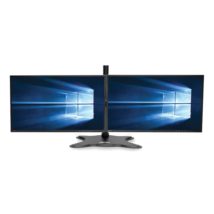 Tripp Lite Dual Desktop Monitor Stand, For 13" to 27" Monitors, 31.69" x 10" x 18.11", Black, Supports 26 lb (TRPDDR1327SDD) Each