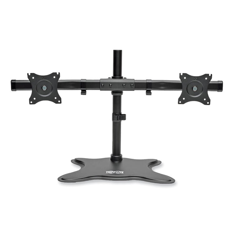 Tripp Lite Dual Desktop Monitor Stand, For 13" to 27" Monitors, 31.69" x 10" x 18.11", Black, Supports 26 lb (TRPDDR1327SDD) Each