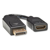 Tripp Lite DisplayPort to HDMI Adapter Cable, 6", Black (TRPP136000) Each