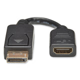 Tripp Lite DisplayPort to HDMI Adapter Cable, 6", Black (TRPP136000) Each