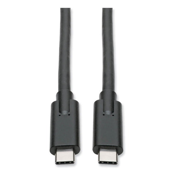 Tripp Lite USB 3.1 Gen 1 (5 Gbps) Cable, USB Type-C (USB-C) to USB Type-C (M/M), 5 A, 6 ft, Black (TRPU4200065A) Each
