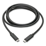 Tripp Lite USB 3.1 Gen 1 (5 Gbps) Cable, USB Type-C (USB-C) to USB Type-C (M/M), 5 A, 6 ft, Black (TRPU4200065A) Each