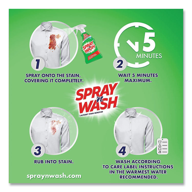 SPRAY ‘n WASH® Stain Remover, 22 oz Spray Bottle, 12/Carton (RAC00230) Case of 12