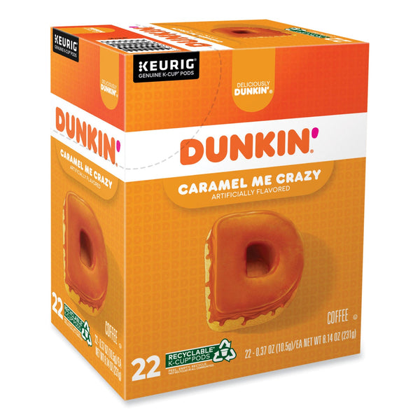 Dunkin Donuts® K-Cup Pods, Caramel Me Crazy, 22/Box (GMT1277) Box of 22