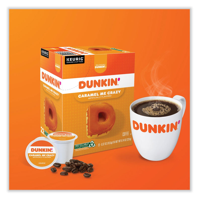 Dunkin Donuts® K-Cup Pods, Caramel Me Crazy, 22/Box (GMT1277) Box of 22