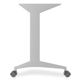 Alera® Modern Teacher Series Pedestal Desk, Left-Side Pedestal: Box/Box/File, 60" x 24" x 28.75", Charcoal Woodgrain/Gray (ALEMSD6024CH) Each