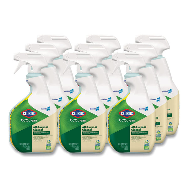 Clorox® Clorox Pro EcoClean All-Purpose Cleaner, Unscented, 32 oz Spray Bottle, 9/Carton (CLO60276CT)