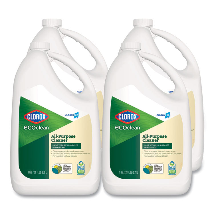 Clorox® Clorox Pro EcoClean All-Purpose Cleaner, Unscented, 128 oz Bottle, 4/Carton (CLO60278CT)