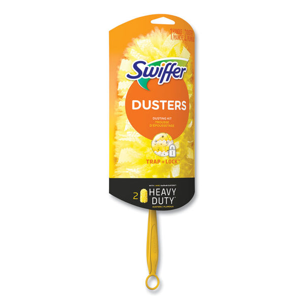 Swiffer® Heavy Duty Dusters Starter Kit, 6" Handle with Two Disposable Dusters, 4 Kits/Carton (PGC08109)