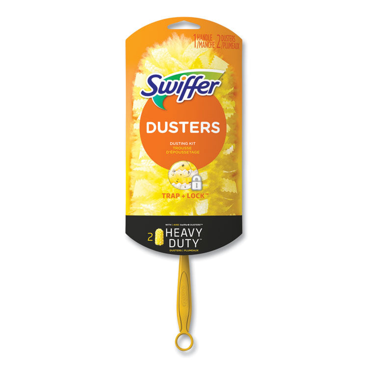 Swiffer® Heavy Duty Dusters Starter Kit, 6" Handle with Two Disposable Dusters, 4 Kits/Carton (PGC08109)