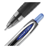 uniball® Signo 207 Needle Point Gel Pen, Retractable, Medium 0.7 mm, Blue Ink, Clear/Black/Blue Barrel, Dozen (UBC1736098) 1 Dozen