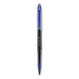 uniball® AIR Porous Roller Ball Pen, Stick, Medium 0.7 mm, Blue Ink, Black/Blue Barrel, Dozen (UBC1927701) 1 Dozen