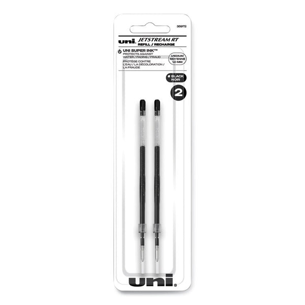 uniball® Refill for JetStream RT Pens, Bold Conical Tip, Black Ink, 2/Pack (UBC35972) Pack of 2