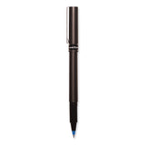 uniball® Deluxe Roller Ball Pen, Stick, Extra-Fine 0.5 mm, Blue Ink, Metallic Gray/Black/Blue Barrel, Dozen (UBC60027) 1 Dozen