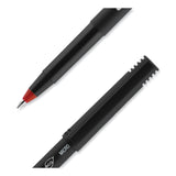 uniball® ONYX Roller Ball Pen, Stick, Extra-Fine 0.5 mm, Red Ink, Black/Red Barrel, Dozen (UBC60042) 1 Dozen