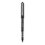 uniball® VISION Roller Ball Pen, Stick, Extra-Fine 0.5 mm, Black Ink, Gray/Black/Clear Barrel, Dozen (UBC60106) 1 Dozen