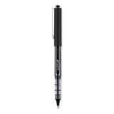 uniball® VISION Roller Ball Pen, Stick, Extra-Fine 0.5 mm, Black Ink, Gray/Black/Clear Barrel, Dozen (UBC60106) 1 Dozen