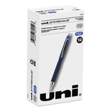 Jetstream Retractable Hybrid Gel Pen, Fine 0.7 mm, Blue Ink, Blue/Silver Barrel, Dozen (UBC62153) 1 Dozen