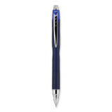 Jetstream Retractable Hybrid Gel Pen, Fine 0.7 mm, Blue Ink, Blue/Silver Barrel, Dozen (UBC62153) 1 Dozen
