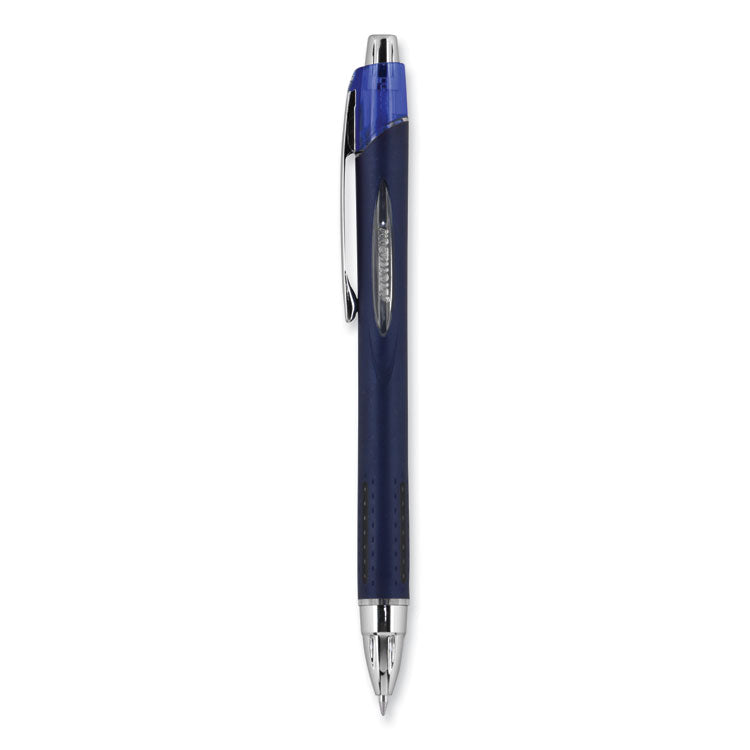 Jetstream Retractable Hybrid Gel Pen, Fine 0.7 mm, Blue Ink, Blue/Silver Barrel, Dozen (UBC62153) 1 Dozen