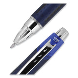 Jetstream Retractable Hybrid Gel Pen, Fine 0.7 mm, Blue Ink, Blue/Silver Barrel, Dozen (UBC62153) 1 Dozen