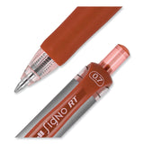 uniball® Signo Gel Pen, Retractable, Medium 0.7 mm, Red Ink, Silver/Red Barrel, Dozen (UBC65942) 1 Dozen