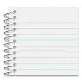 Universal® Wirebound Memo Book, Narrow Rule, Red Cover, (50) 5 x 3 Sheets, 12/Pack (UNV20453)