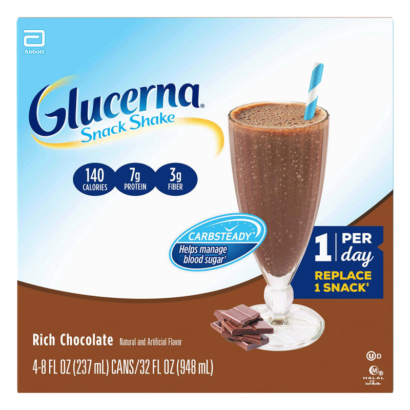 Glucerna® Original Shake Oral Supplement Rich Chocolate Flavor Liquid 8 oz. Bottle (649274_CS) 24/CS