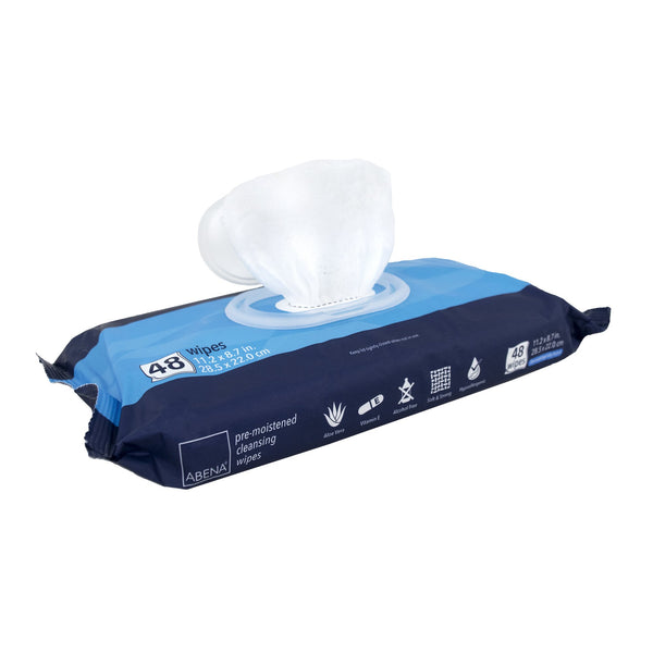 Abena® Personal Cleansing Wipe Soft Pack Scented 48 Count (1065805_CS) 576/CS