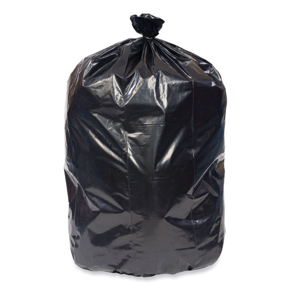 Pitt Plastics Eco Strong Plus Can Liners, 40 gal, 1.7 mil, 40 x 46, Black, 100/Carton (PITPCRL404620K) Case of 100