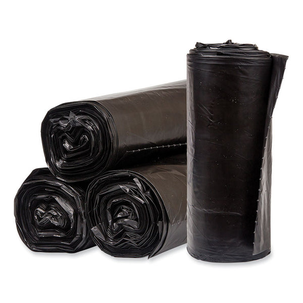 Pitt Plastics Eco Strong Plus Can Liners, 40 gal, 1.35 mil, 40 x 46 Black, 100/Carton (PITPCRL4046SHK) Case of 100
