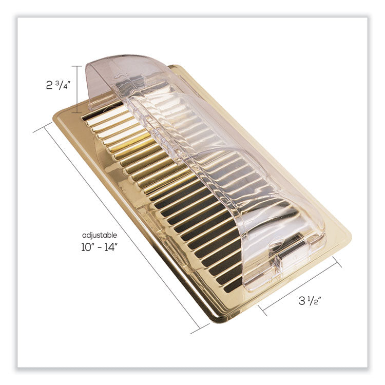 deflecto® Premium Unbreakable Air Deflector, 3.87 x 9 x 2.75, Clear (DEF50) Each