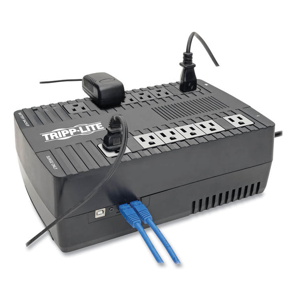 Tripp Lite AVR Series Ultra-Compact Line-Interactive UPS, 12 Outlets, 900 VA, 420 J (TRPAVR900U)