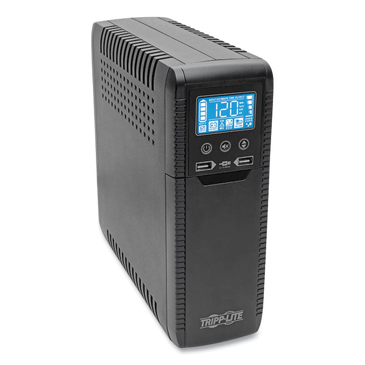 Tripp Lite ECO Series Desktop UPS Systems with USB Monitoring, 8 Outlets, 1,000 VA, 316 J (TRPECO1000LCD)