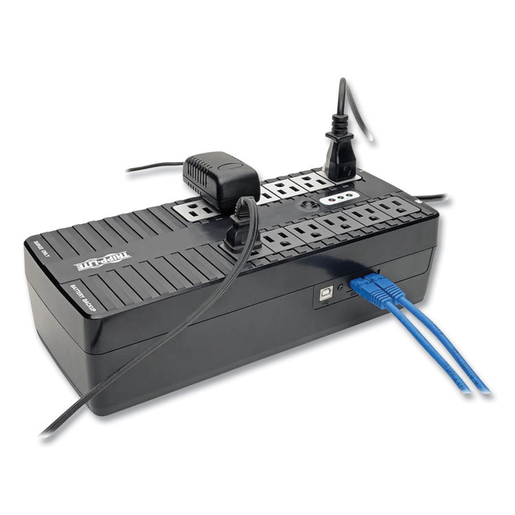 Tripp Lite Internet Office Ultra-Compact Desktop Standby UPS, 12 Outlets, 900 VA, 420 J (TRPINTERNET900U) Each