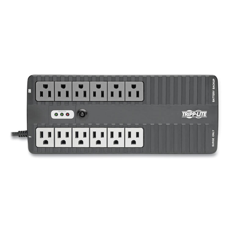 Tripp Lite Internet Office Ultra-Compact Desktop Standby UPS, 12 Outlets, 900 VA, 420 J (TRPINTERNET900U) Each