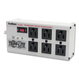 Tripp Lite Isobar Surge Protector, 6 AC Outlets, 6 ft Cord, 3,330 J, Light Gray (TRPISOBAR6ULTRA) Each