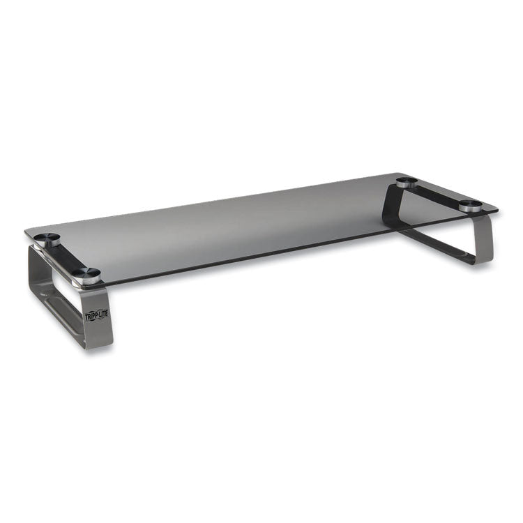 Tripp Lite Universal Glass-Top Monitor Riser, 22" x 8" x 3", Clear, Supports 3.9 lbs (TRPMR2208G) Each