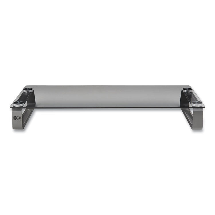 Tripp Lite Universal Glass-Top Monitor Riser, 22" x 8" x 3", Clear, Supports 3.9 lbs (TRPMR2208G) Each
