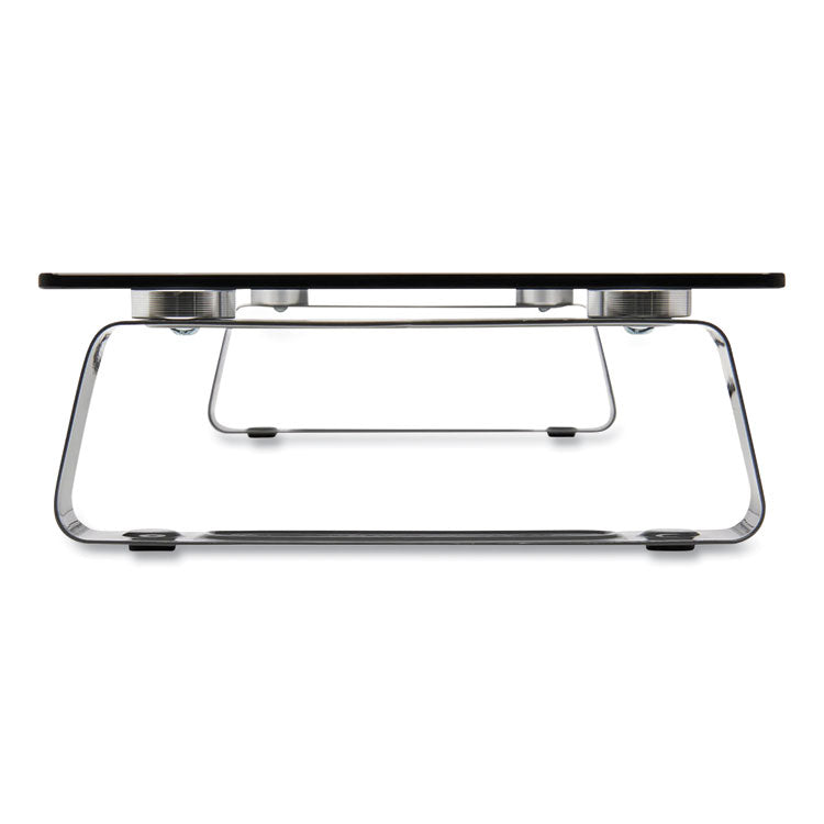 Tripp Lite Universal Glass-Top Monitor Riser, 22" x 8" x 3", Clear, Supports 3.9 lbs (TRPMR2208G) Each