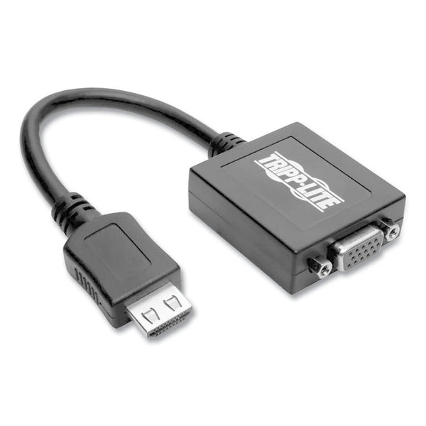 Tripp Lite HDMI to VGA with Audio Converter Cable, 6", Black (TRPP13106N) Each