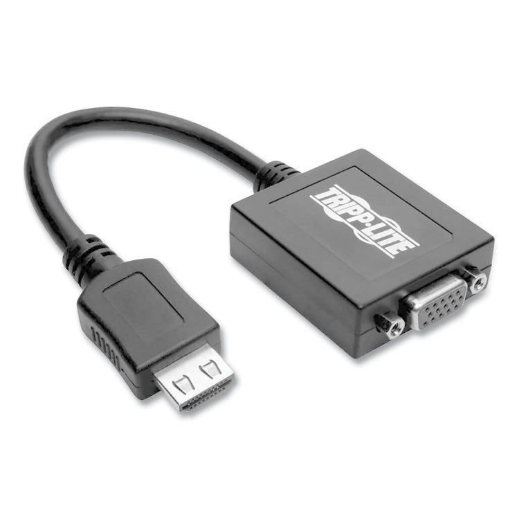 Tripp Lite HDMI to VGA with Audio Converter Cable, 6", Black (TRPP13106N) Each