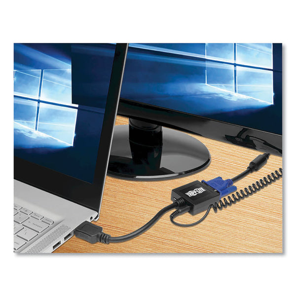 Tripp Lite HDMI to VGA with Audio Converter Cable, 6", Black (TRPP13106N) Each
