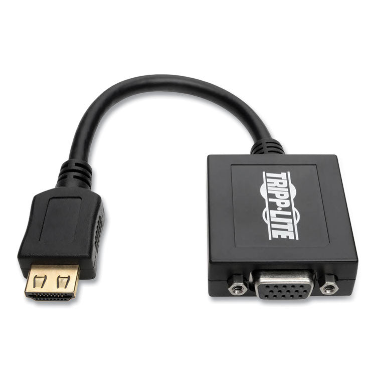Tripp Lite HDMI to VGA with Audio Converter Cable, 6", Black (TRPP13106N) Each