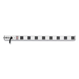 Tripp Lite Vertical Power Strip, 8 Outlets, 15 ft Cord, Silver (TRPPS2408) Each