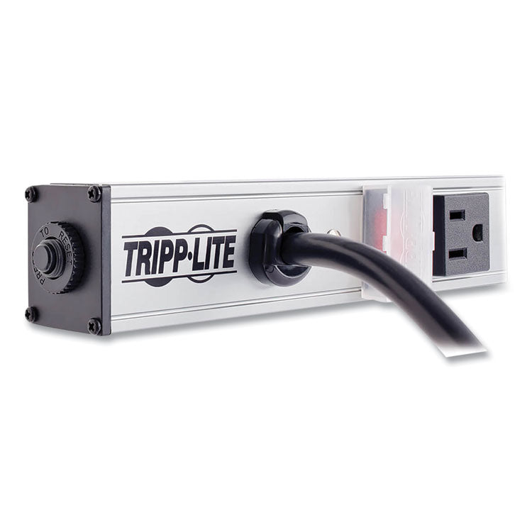 Tripp Lite Vertical Power Strip, 8 Outlets, 15 ft Cord, Silver (TRPPS2408) Each